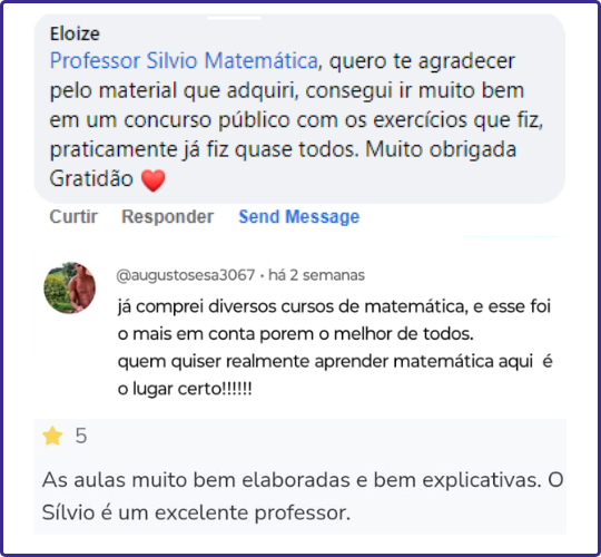 exercicios de matematica com gabarito